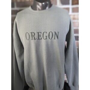 Vintage 80s Oregon Sweater Sz XL Y2K Fisherman Made in USA Embroidered